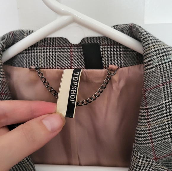 Topshop Houndstooth Blazer - Picture 3 of 7